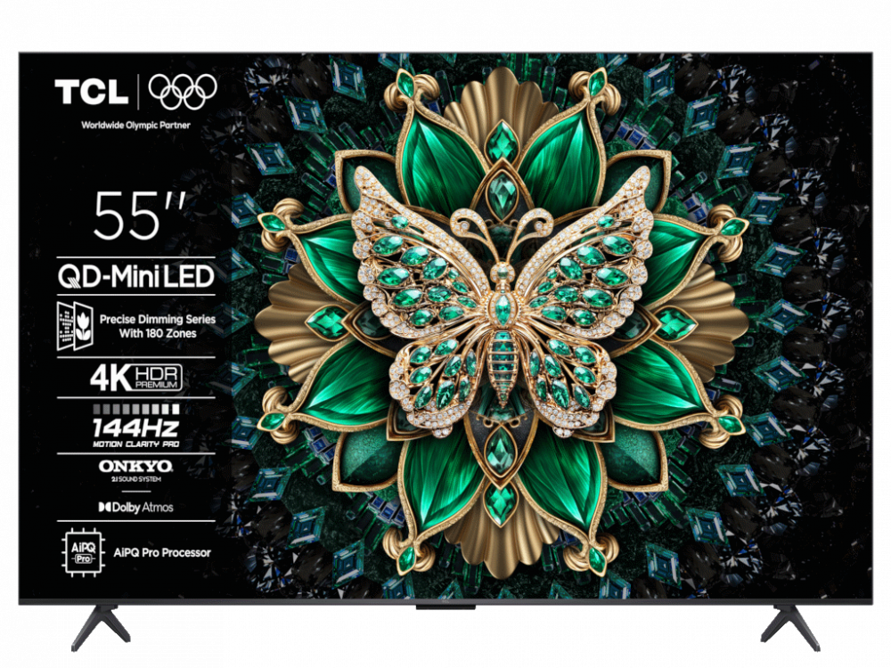 TCL 4K QLED HDR 55C6K, Google TV, 60Hz