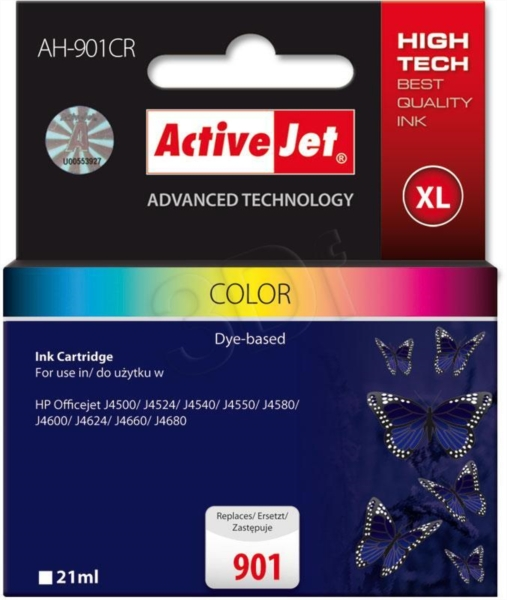 ActiveJet barvno črnilo HP CC656 901