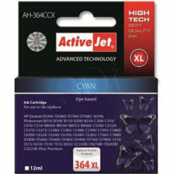 ActiveJet cyan črnilo HP CB323EE 364 XL