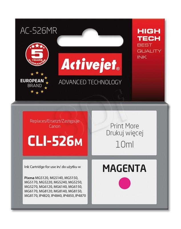 ActiveJet magenta črnilo Canon CLI-521M