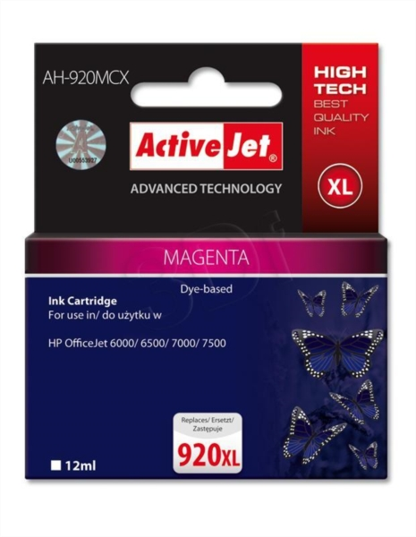 ActiveJet magenta črnilo HP CD973 920 XL