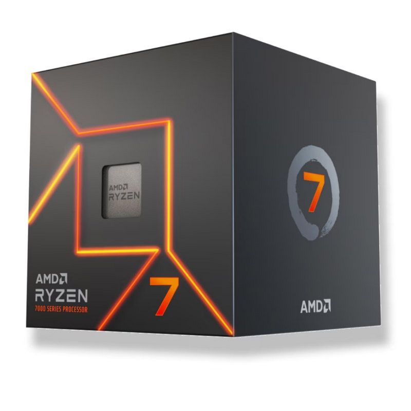 AMD Ryzen 7 7700 3,8/5,3GHz 32MB AM5 65W Wraith Prism hladilnik BOX procesor