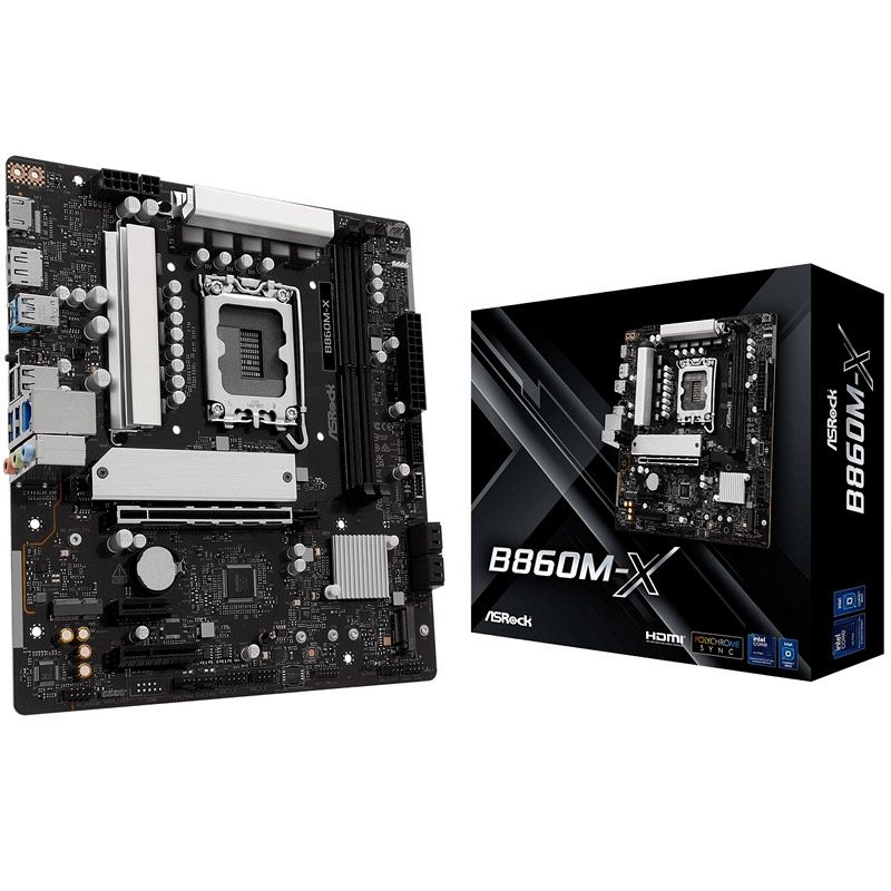 ASROCK B860M-X LGA1851 Gen5 4xDDR5 mATX osnovna plošča