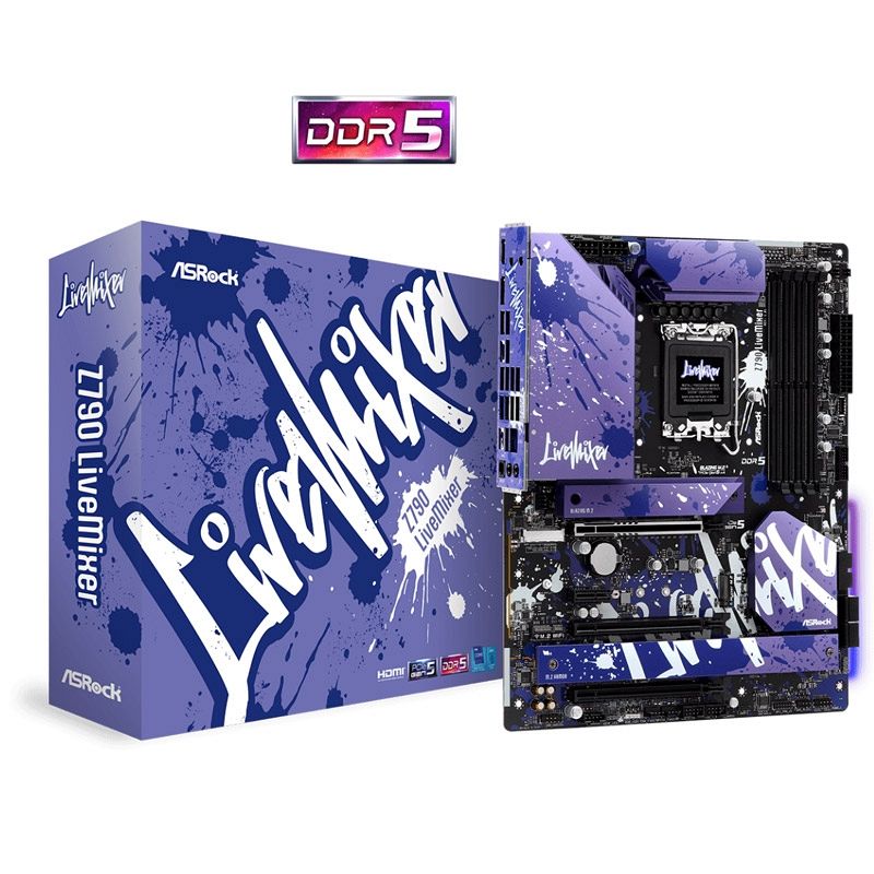 ASROCK Z790 LiveMixer LGA1700 4xDDR5 ATX osnovna plošča