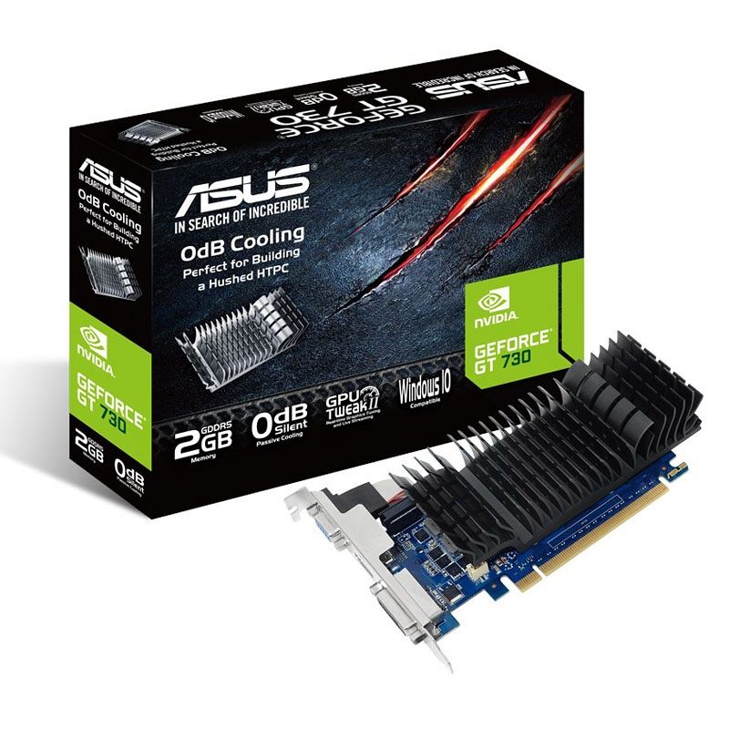 ASUS Geforce GT 730 2GB GDDR5 Silent Low Profile (GT730-SL-2GD5-BRK) grafična kartica