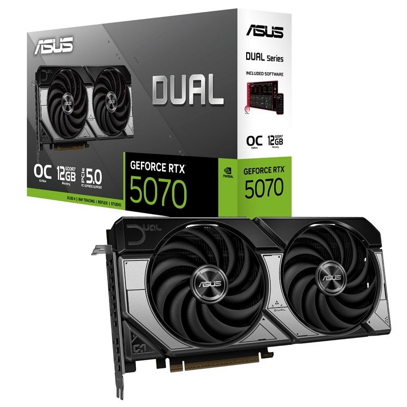 ASUS GeForce RTX 5070 OC 12GB GDDR7 (DUAL-RTX5070-O12G) grafična kartica