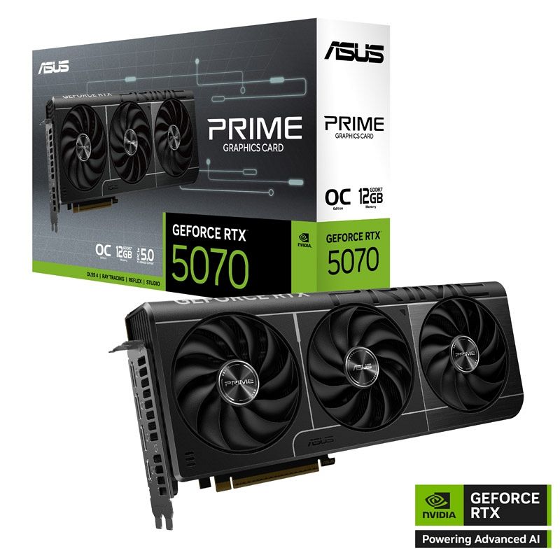 ASUS PRIME GeForce RTX 5070 12GB GDDR7 OC (PRIME-RTX5070-O12G) grafična kartica