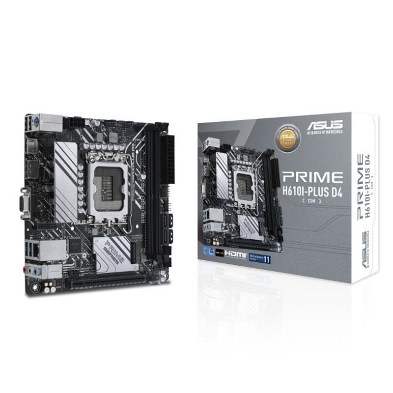 ASUS Prime H610I-Plus D4-CSM LGA1700 Mini-ITX DDR4 HDMI DP USB 3.2 osnovna plošča