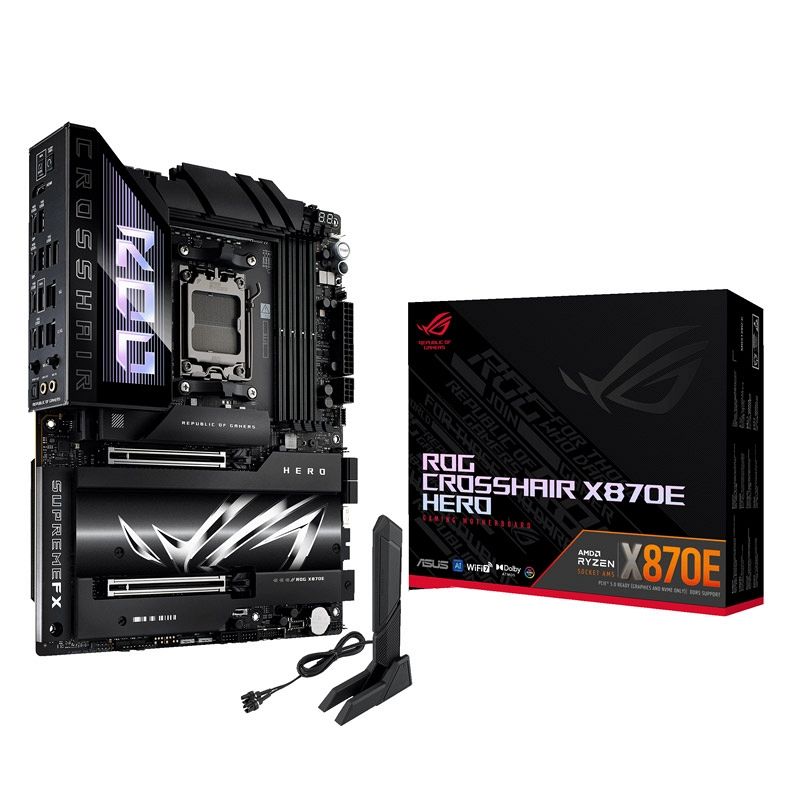 ASUS ROG CROSSHAIR X870E HERO AM5 DDR5 WiFi RGB gaming ATX osnovna plošča
