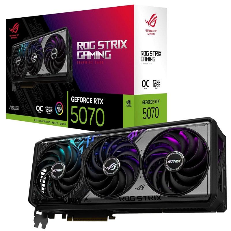 ASUS ROG STRIX GeForce RTX 5070 12GB GDDR7 OC (ROG-STRIX-RTX5070-O12G-GAMING) grafična kartica