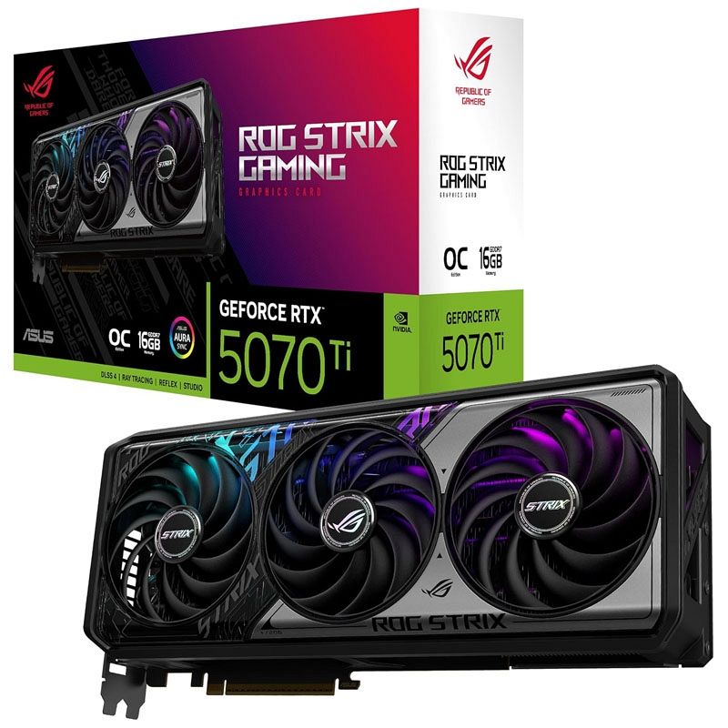 ASUS Strix Gaming GeForce RTX 5070 Ti OC 16G GDDR7 (ROG-STRIX-RTX5070TI-O16G-GAMING) grafična kartica