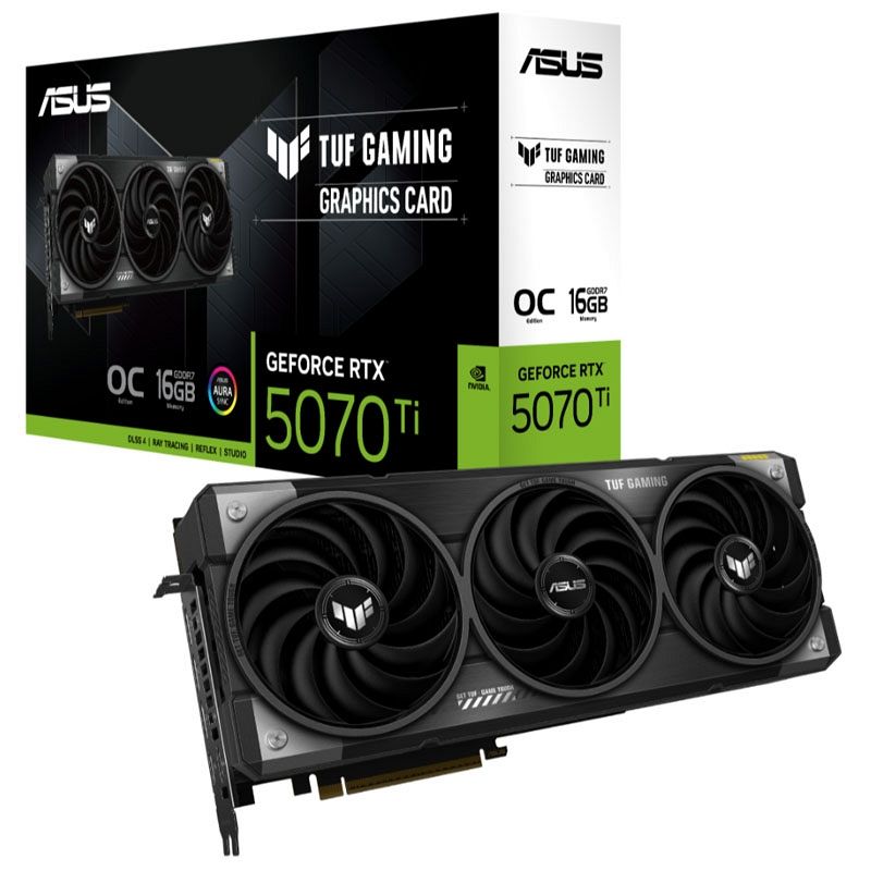 ASUS TUF Gaming GeForce RTX 5070 Ti 16G GDDR7 OC (TUF-RTX5070TI-O16G-GAMING) gaming grafična kartica