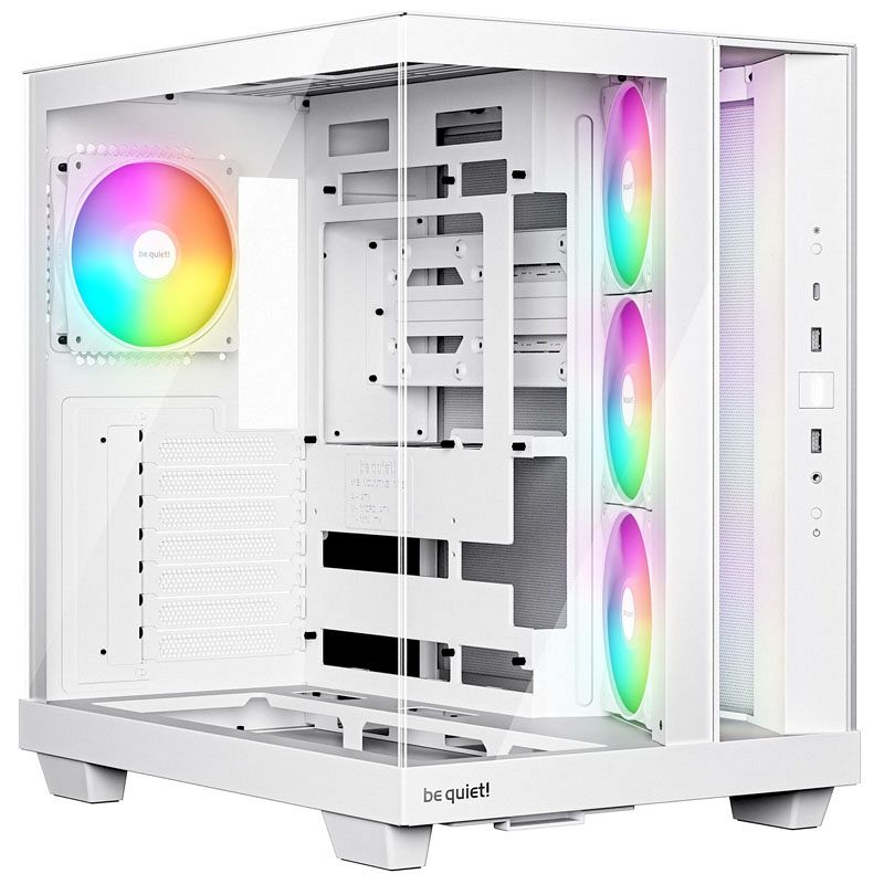 BE QUIET! Light Base 500 LX (BGW86) midi-ATX RGB okno belo ohišje