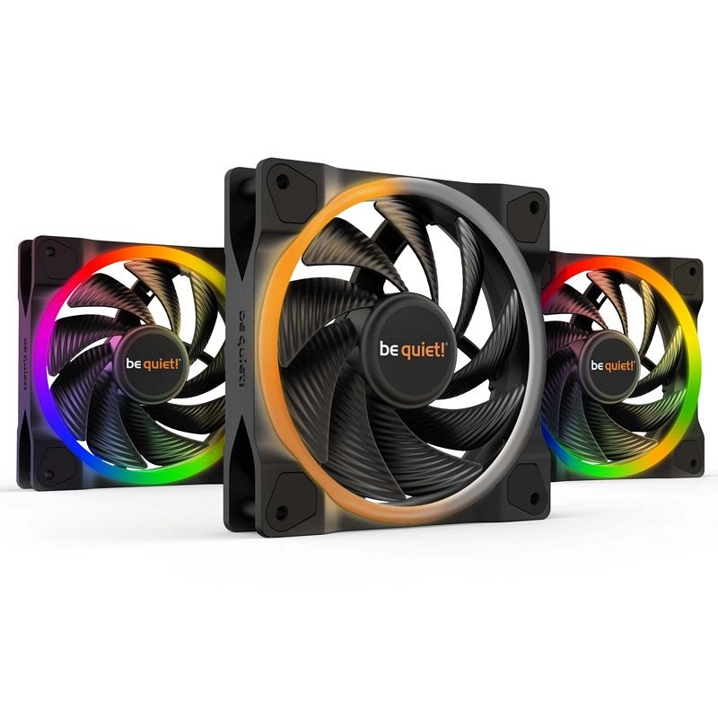 BE QUIET! LIGHT WINGS high-speed (BL077) Triple-Pack RGB 120mm 4-pin PWM ventilator