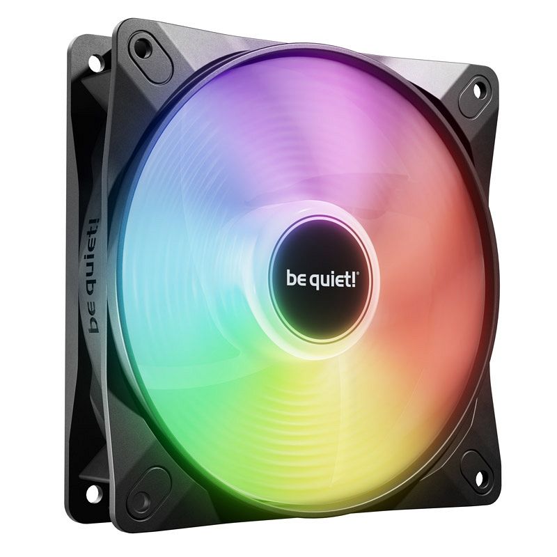 BE QUIET! LIGHT WINGS LX (BL132) Reverse 120mm 4-pin PWM ARGB črn ventilator