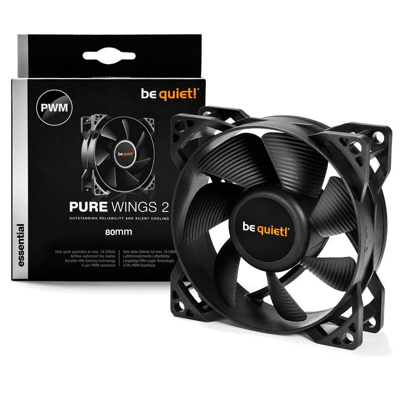 BE QUIET! Pure Wings 2 (BL037) 80mm 4-pin PWM ventilator