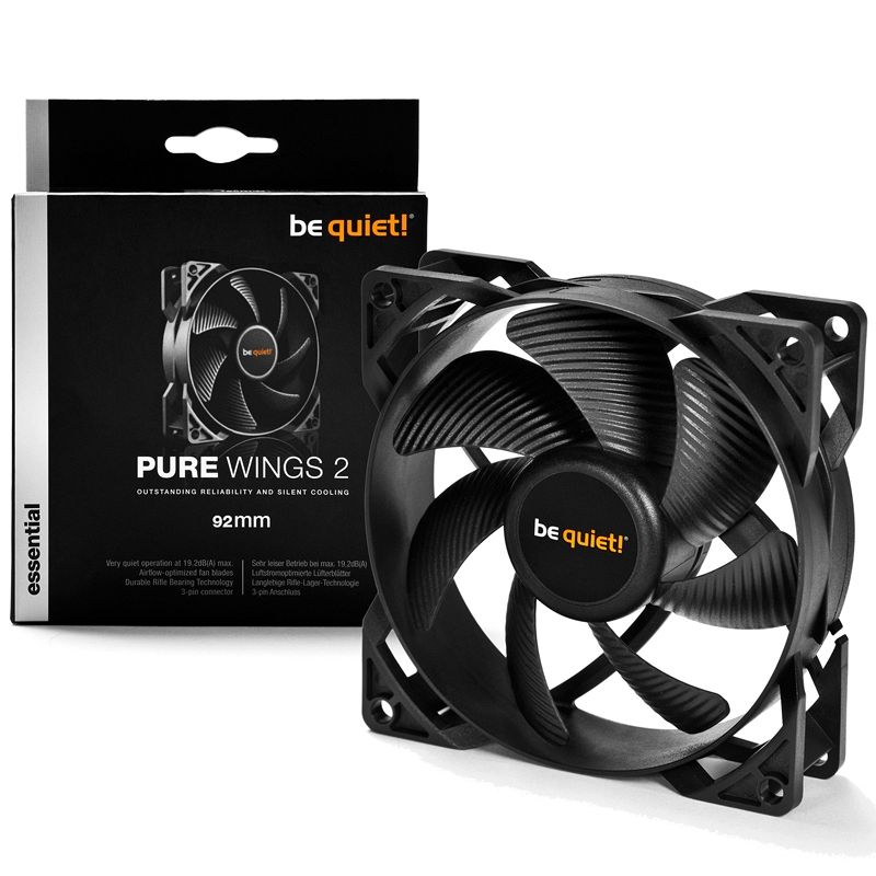 BE QUIET! Pure Wings 2 (BL045) 92mm 3-pin PWM ventilator