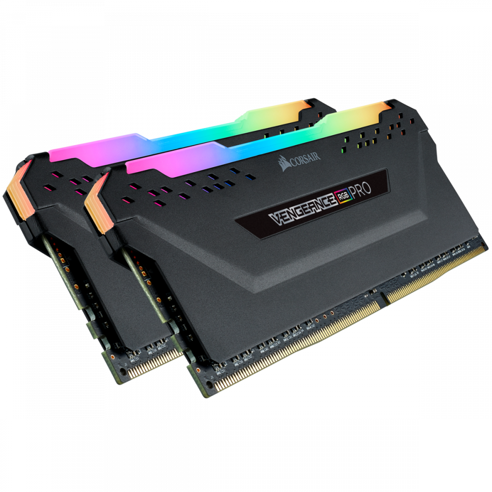 Corsair VENGEANCE RGB PRO 16GB (2 x 8GB) DDR4 DRAM 3600MHz PC4-28800 CL18, 1.2V/1.35V