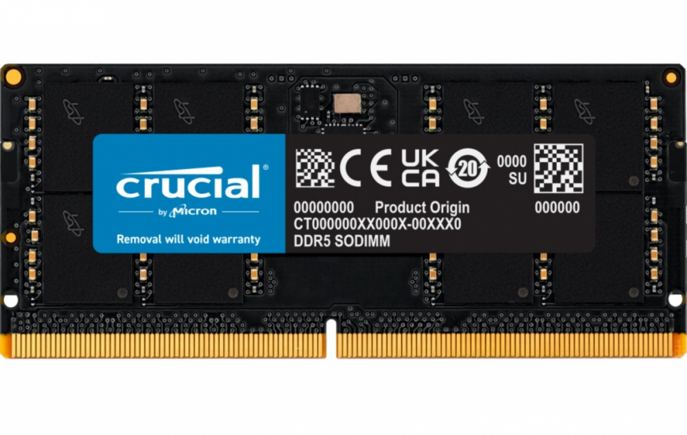 Crucial 16GB DDR5-5600 SODIMM CL46, 1.1V