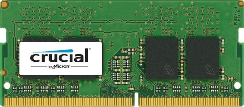 Crucial 8GB DDR4-2400 SODIMM PC4-19200 CL17, 1.2V Single Ranked