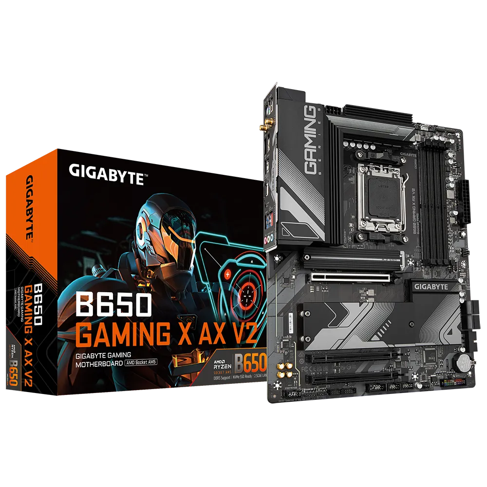 GIGABYTE B650 GAMING X AX V2, DDR5, SATA3, USB3.2Gen2x2, DP, 2.5GbE, WiFi 6E, AM5 ATX