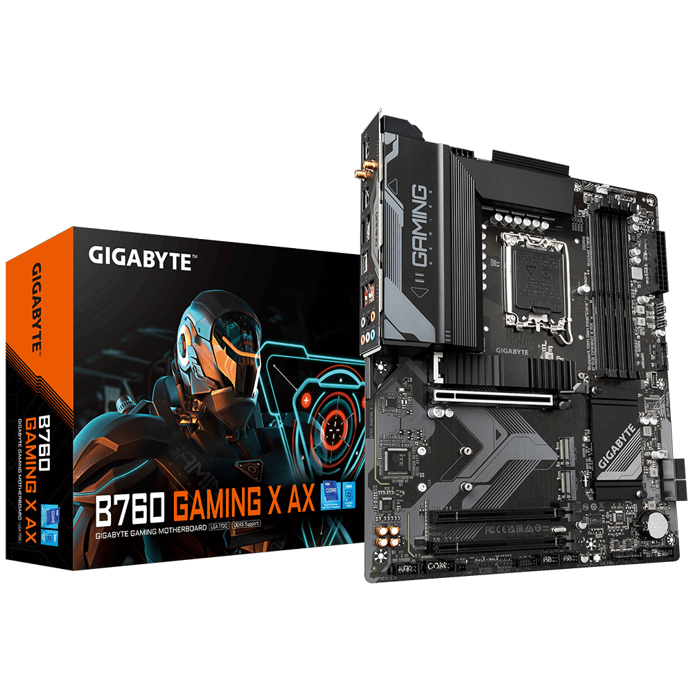 GIGABYTE B760 GAMING X AX, DDR5, SATA3, USB3.2Gen2, DP, WiFi 6E, LGA1700 ATX