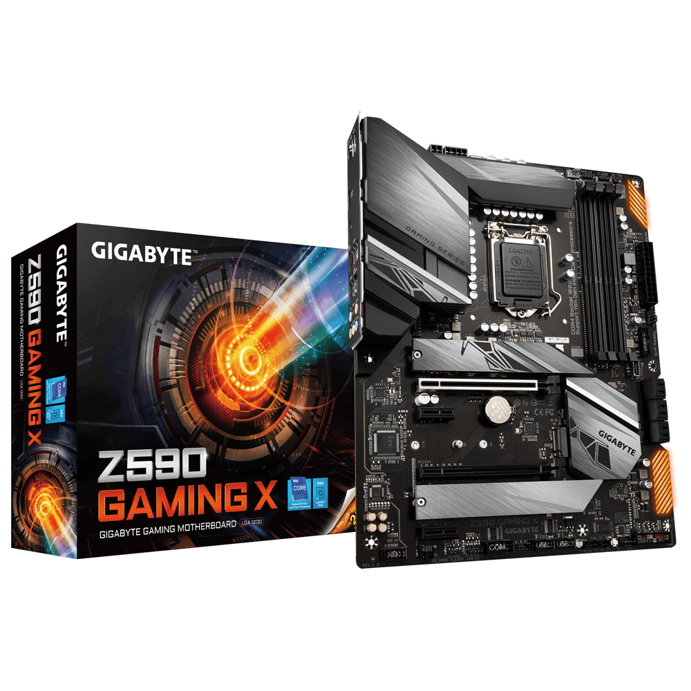 GIGABYTE Z590 GAMING X, DDR4, SATA3, USB3.2Gen2, DP, LGA1200 ATX