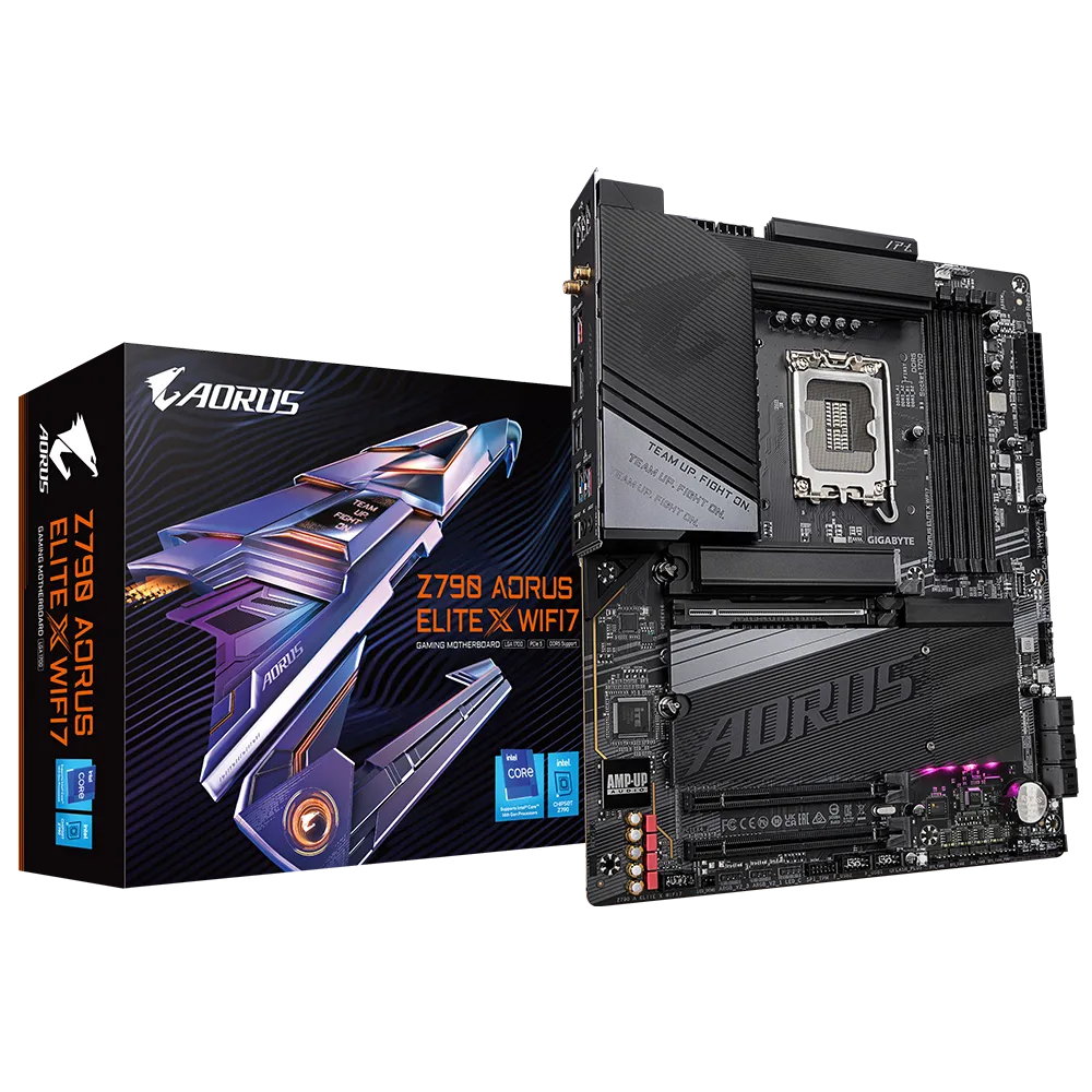 GIGABYTE Z790 AORUS ELITE X WIFI7, DDR5, SATA3, USB3.2Gen2x2, DP, 2.5GbE, WIFI 7, LGA1700 ATX