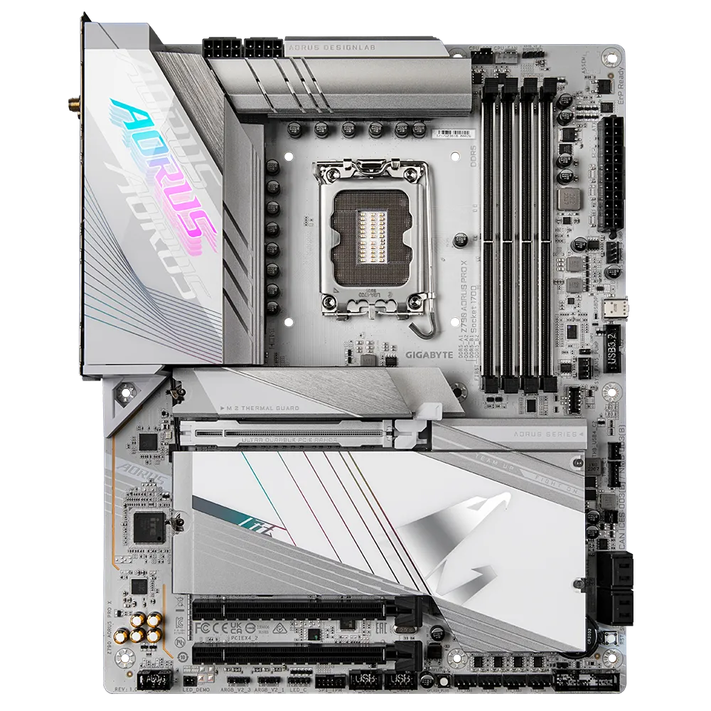 GIGABYTE Z790 AORUS PRO X, DDR5, SATA3, USB3.2Gen2x2, DP, PCI-E 5.0, 5GbE, WIFI 7, LGA1700 ATX