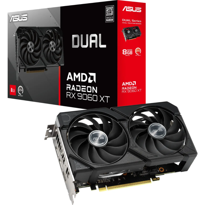 Grafična kartica ASUS Dual Radeon RX 9060 XT OC, 8GB GDDR6, PCI-E 5.0 DUAL-RX9060XT-8G