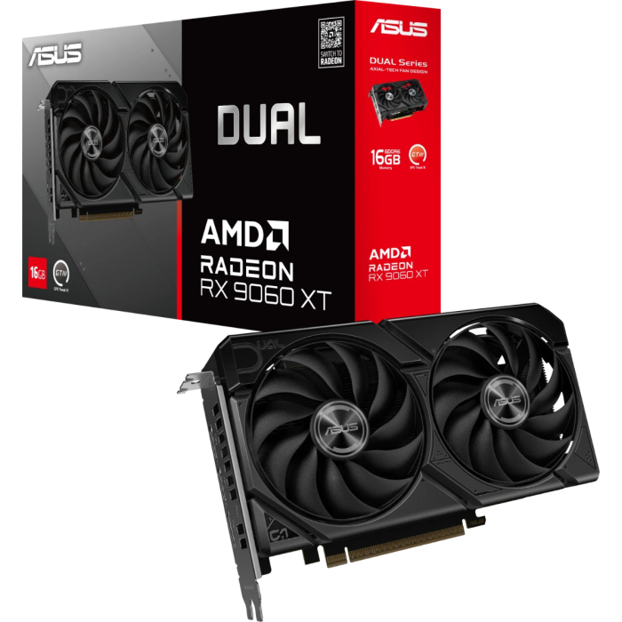 Grafična kartica ASUS Dual Radeon RX 9060 XT OC, 16GB GDDR6, PCI-E 5.0 DUAL-RX9060XT-16G