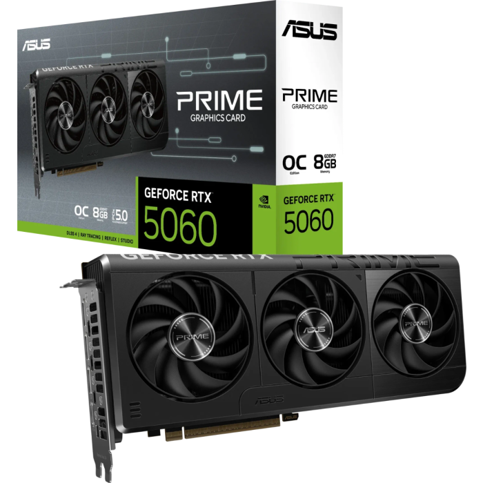 Grafična kartica ASUS Prime GeForce RTX 5060 OC, 8GB GDDR7, PCI-E 5.0
