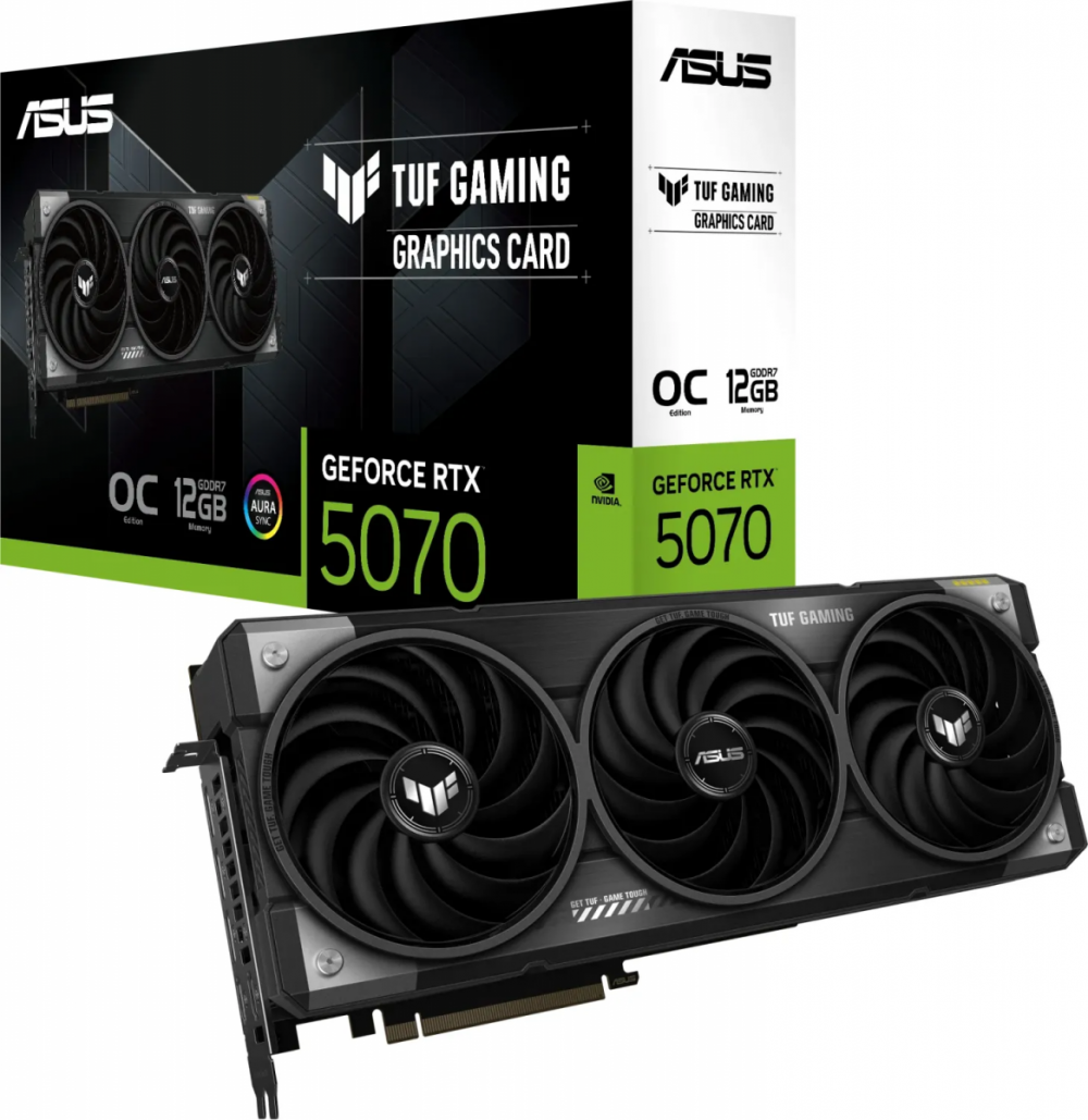 Grafična kartica ASUS TUF Gaming GeForce RTX 5070, 12GB GDDR7, PCI-E 5.0