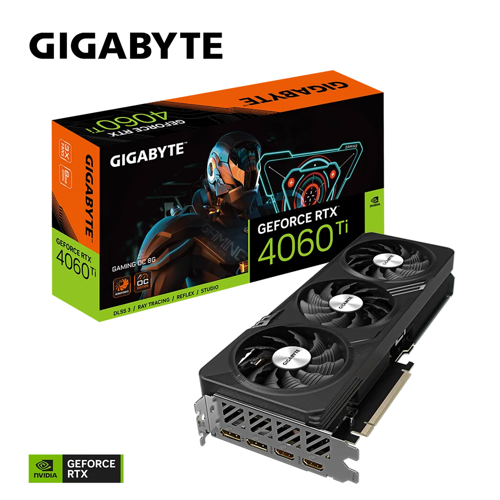 Grafična kartica GIGABYTE GeForce RTX 4060 Ti Gaming OC 8G, 8GB GDDR6, PCI-E 4.0