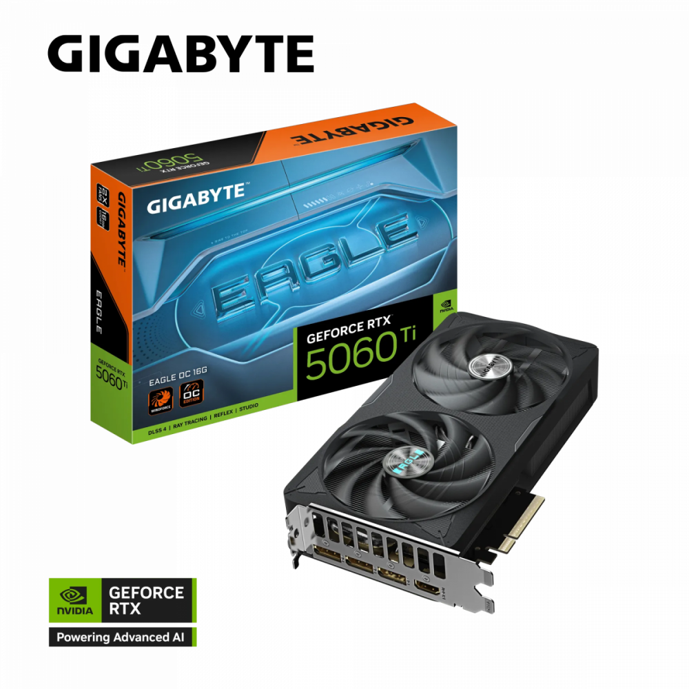 Grafična kartica GIGABYTE GeForce RTX 5060 Ti EAGLE OC 16G, 16GB GDDR7, PCI-E 5.0