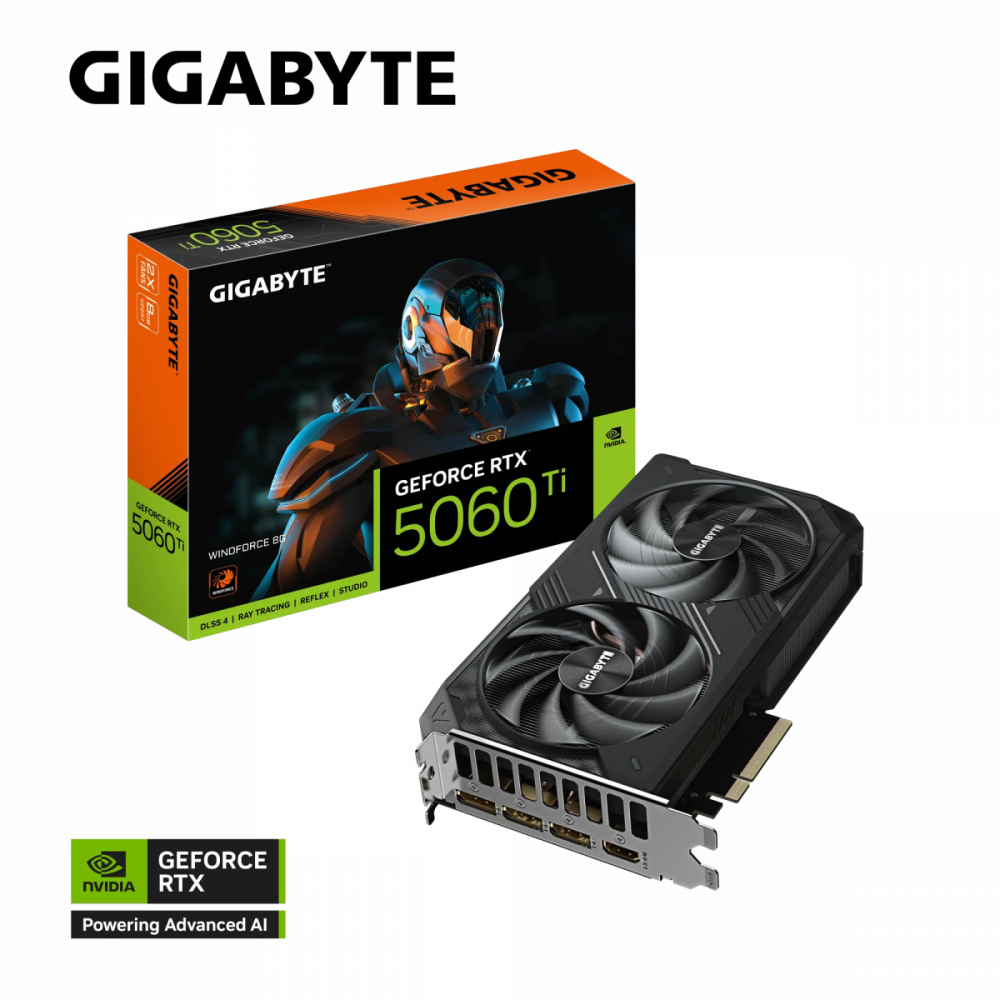 Grafična kartica GIGABYTE GeForce RTX 5060 Ti Windforce 8G, 8GB GDDR7, PCI-E 5.0