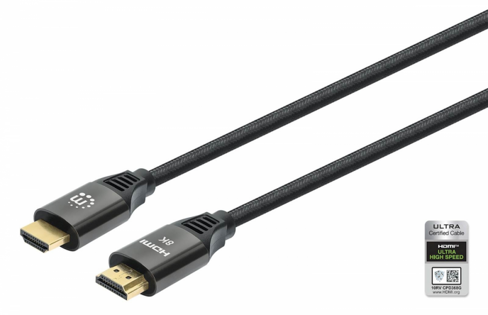 HDMI kabel Ethernet High Speed 8K 3m MANHATTAN 