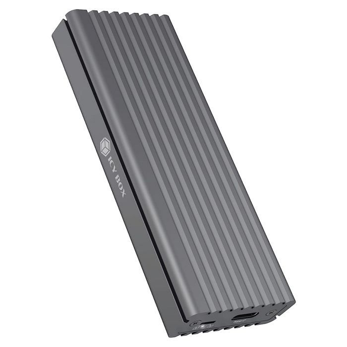 IcyBox IB-1817MC-C31 USB-C 3.1 ohišje za M.2 NVMe in SATA SSD ter zaščito pred pisanjem