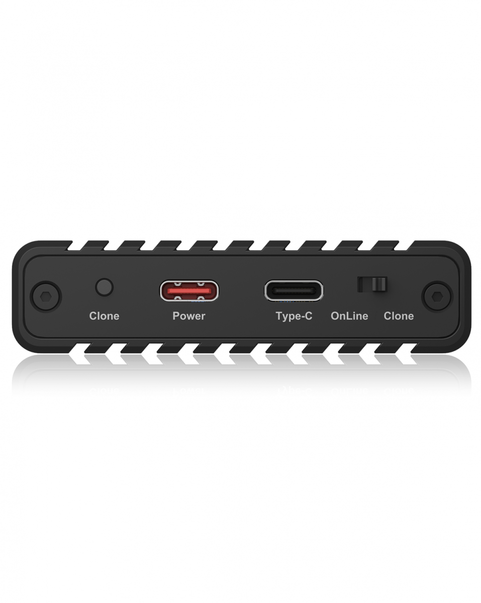 Icybox IB-2817MCL-C31 ohišje za 2 NVME SSD-ja s USB-C in USB-A priključkom