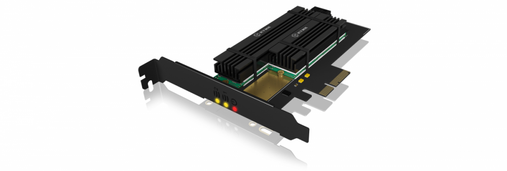 Icybox PCIe razširitvena kartica za 2x M.2 SSD-ja s hladilnikom 