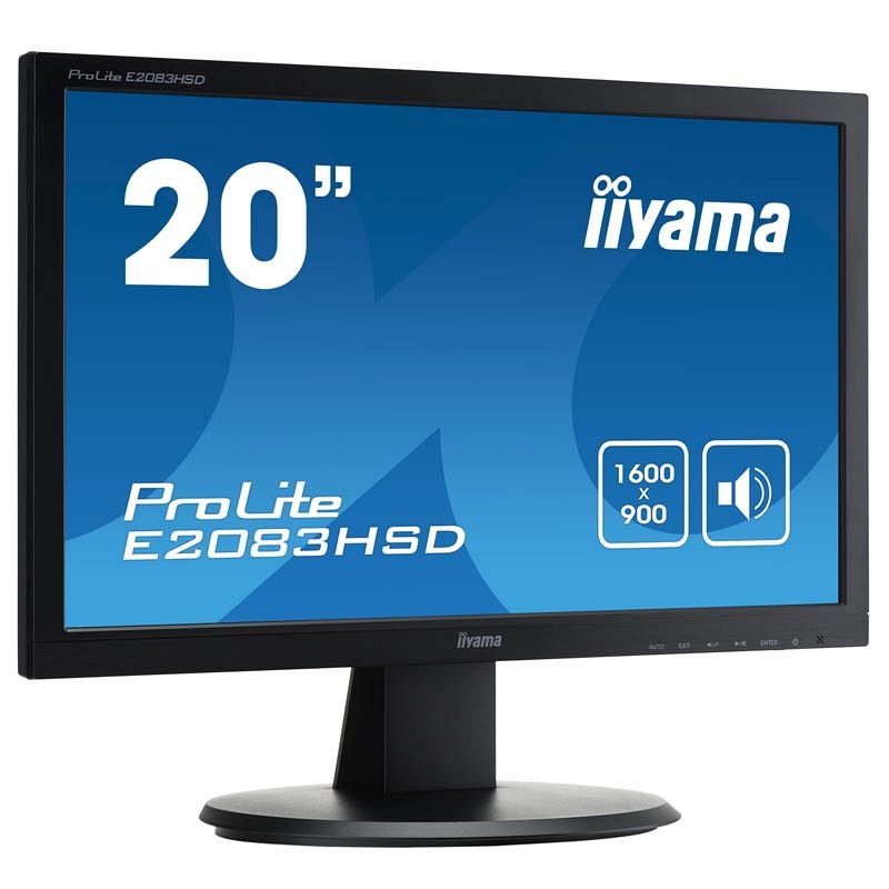 IIYAMA ProLite E2083HSD-B1 49,4cm (19,5'') FHD LED LCD DVI/VGA zvočniki monitor