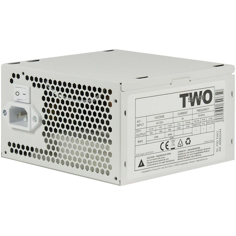INTER-TECH SL-700 Plus TWO 700W ATX beli napajalnik - bulk pakiranje