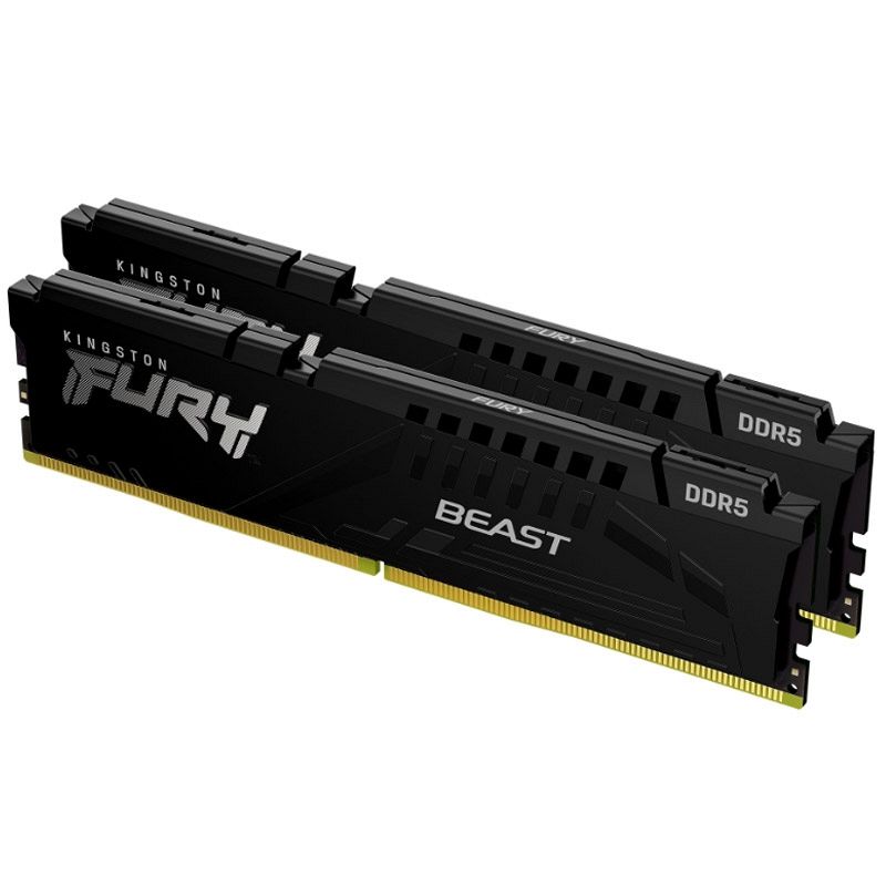 KINGSTON Fury Beast 32GB (2x16GB) 5600MT/s DDR5 CL40 XMP KF556C40BBK2-32 ram pomnilnik