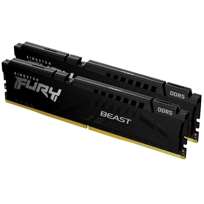 KINGSTON Fury Beast 64GB (2x32GB) 5200MT/s DDR5 CL40 XMP KF552C40BBK2-64 ram pomnilnik