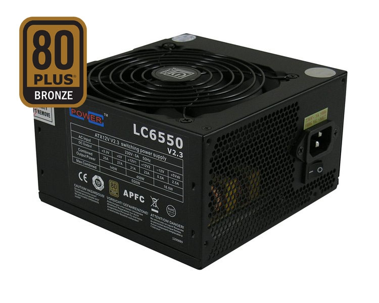 LC-POWER Super silent LC6550 V2.3 550W 80Plus Bronze ATX napajalnik