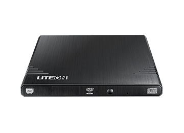 Liteon EBAU108 DVD-RW 8X USB slim zunanji zapisovalnik, črn