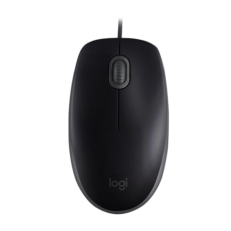 LOGITECH B110 SILENT USB optična črna miška