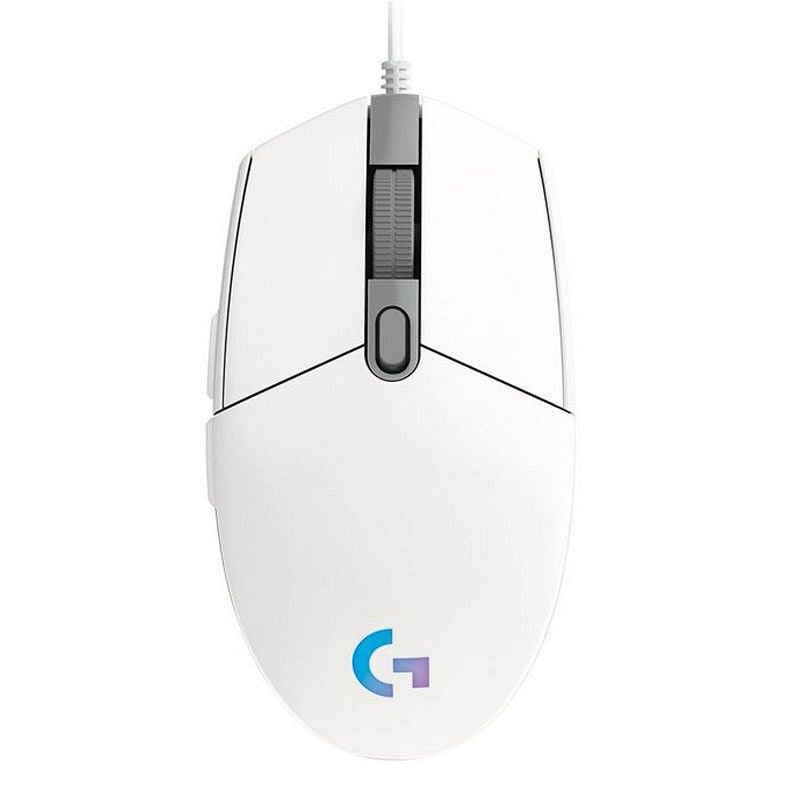 LOGITECH G102 LIGHTSYNC gaming optična bela miška