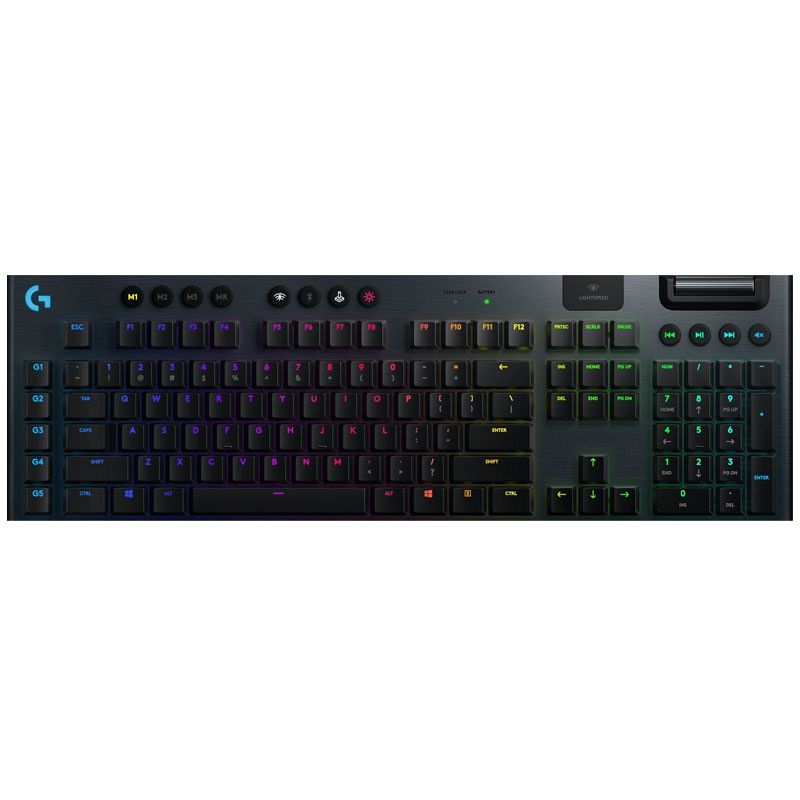 LOGITECH G915 LIGHTSPEED GL Tactile brezžična RGB mehanska gaming slo črna tipkovnica