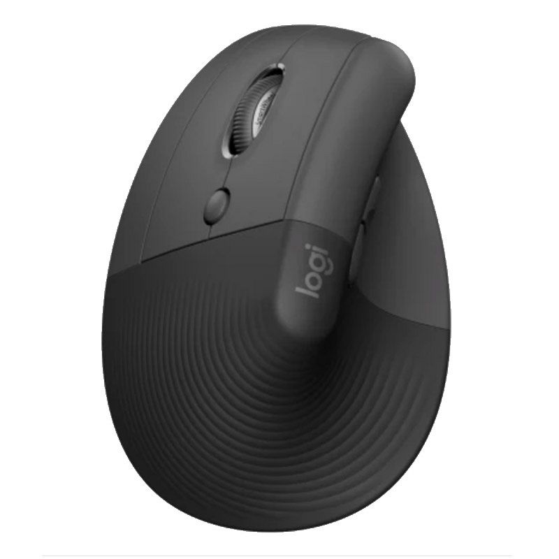 LOGITECH Lift Left vertical ergonomična brezžična optična črna miška